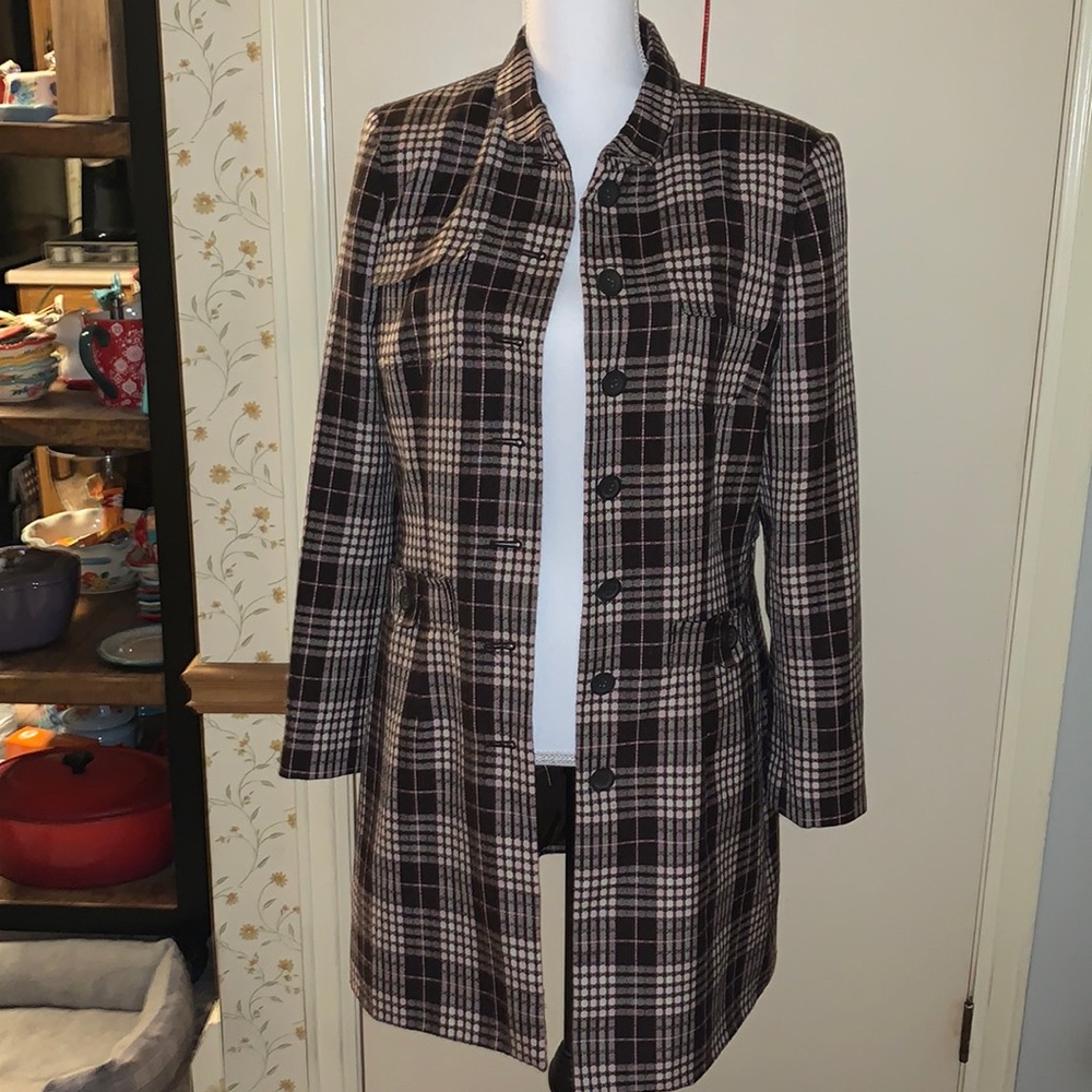 Worthington plaid dress jacket - size 10